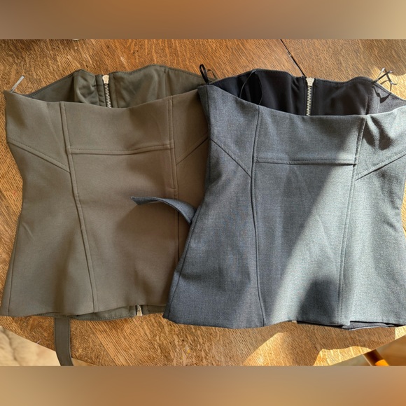 NWOT Zara STRAPLESS TOP WITH POCKETS - Picture 3 of 9